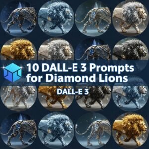 DALL-E 3 Prompts for Diamond Lions