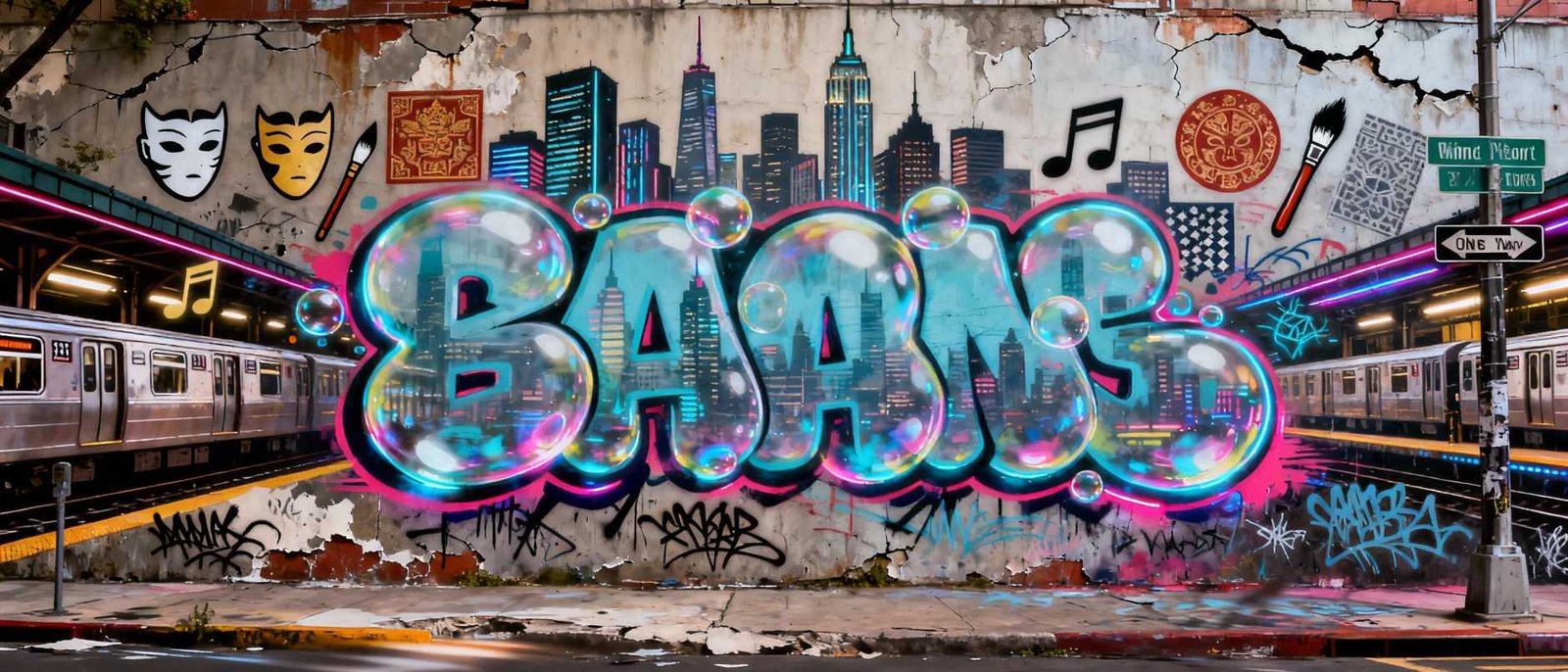 Bubble Graffiti Letters History